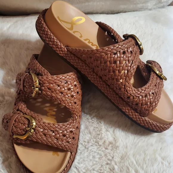 Sam Edelman Brown Braided Sandals. Very Cute Sandals Sz 7M Never Worn - Picture 4 of 6